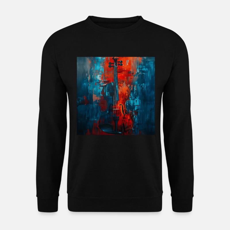 Violine - Unisex Pullover - Schwarz