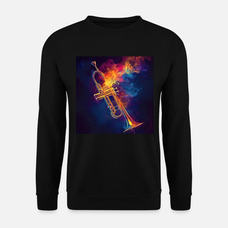 Trompete - Unisex Pullover - Schwarz