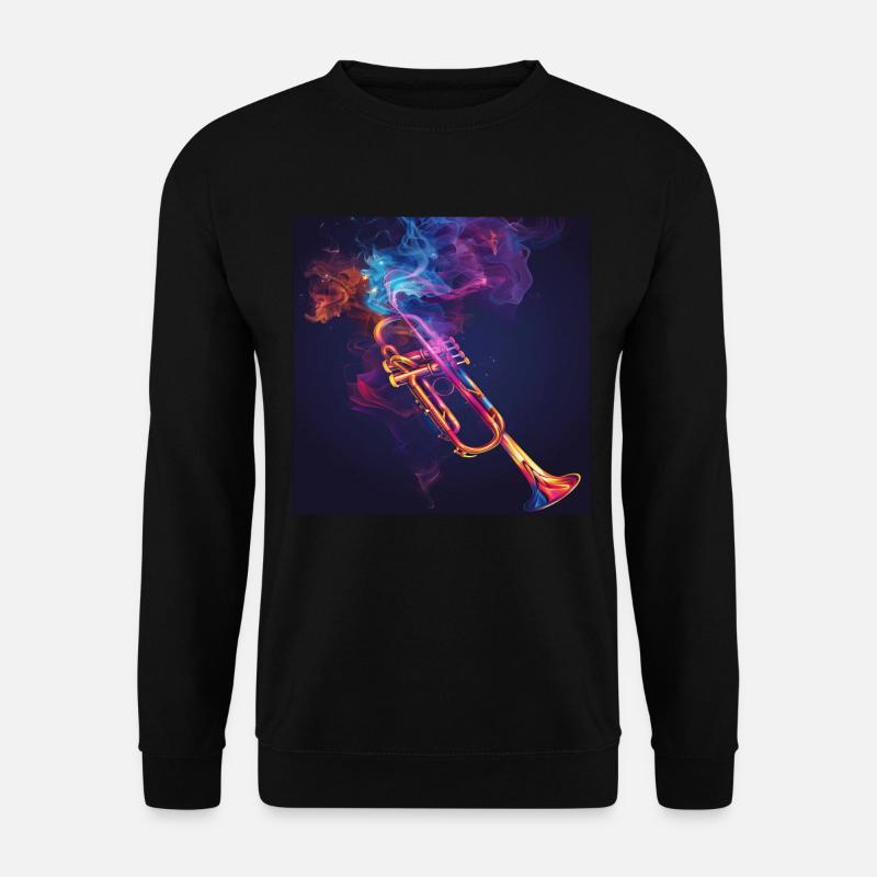 Trompete - Unisex Pullover - Schwarz