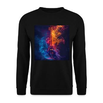 Violine - Unisex Pullover - Schwarz - Vorne - Alina (178cm) & Michal (187cm)