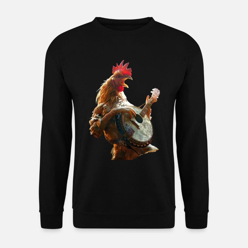 Hahn Banjo - Unisex Pullover - Schwarz