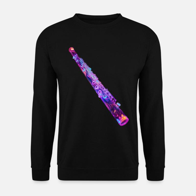 Transverse flute - Unisex Sweatshirt - black