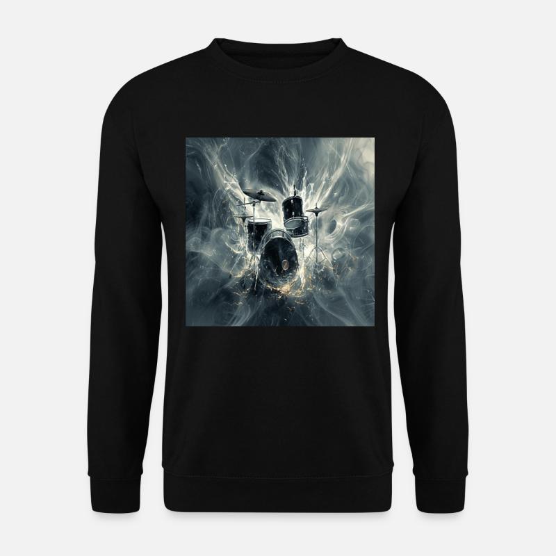 Schlagzeug - Unisex Pullover - Schwarz