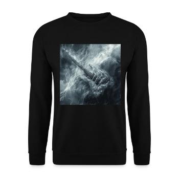 Gitarre - Unisex Pullover - Schwarz - Vorne - Alina (178cm) & Michal (187cm)