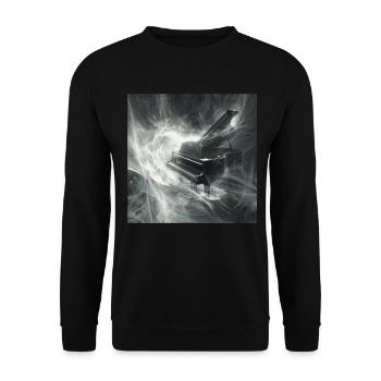 Klavier - Unisex Pullover - Schwarz - Vorne - Alina (178cm) & Michal (187cm)