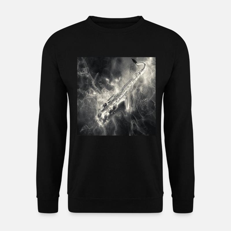 Saxophon - Unisex Pullover - Schwarz