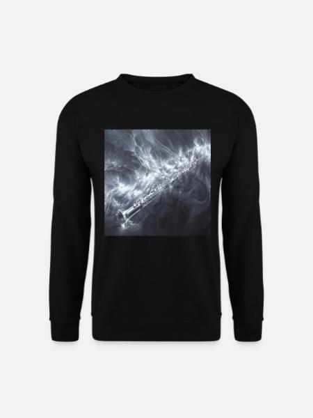 Querflöte - Unisex Pullover - Schwarz