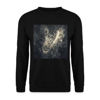 Tuba - Unisex Pullover - Schwarz - Vorne - Alina (178cm) & Michal (187cm)
