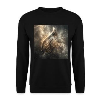Tuba - Unisex Pullover - Schwarz - Vorne - Alina (178cm) & Michal (187cm)