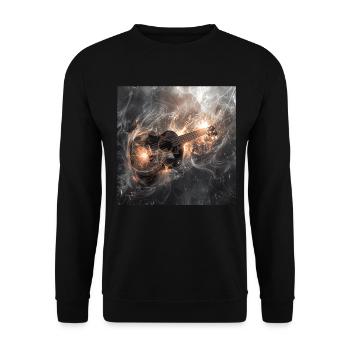 Ukulele - Unisex Pullover - Schwarz - Vorne - Alina (178cm) & Michal (187cm)