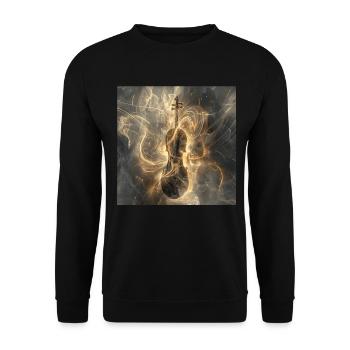 Violine - Unisex Pullover - Schwarz - Vorne - Alina (178cm) & Michal (187cm)