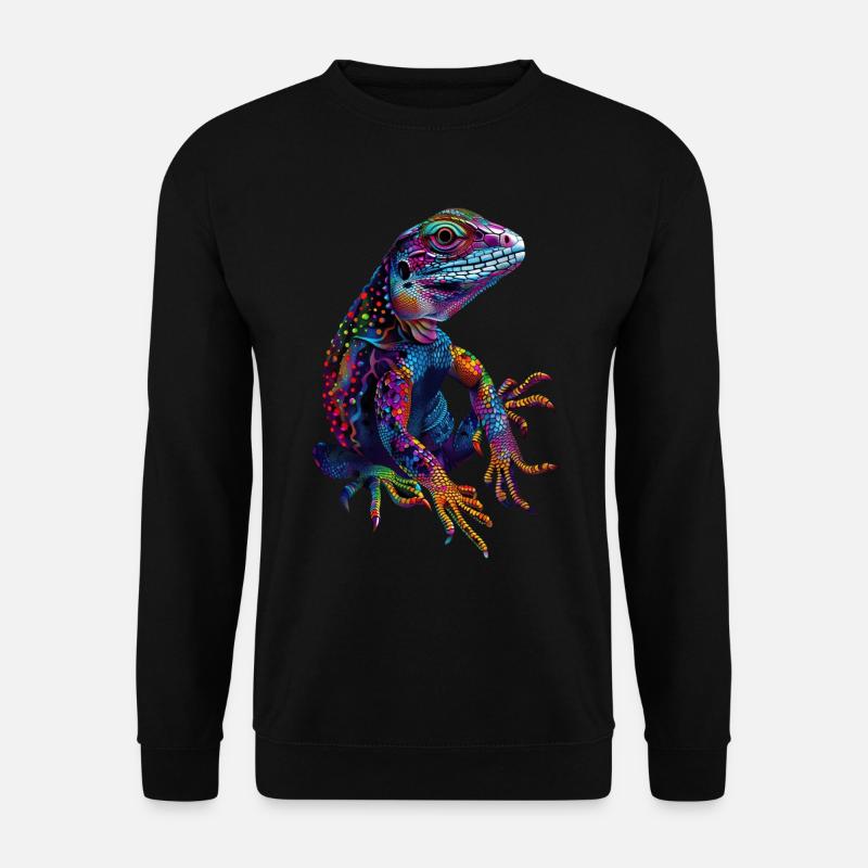 Eidechse - Unisex Pullover - Schwarz