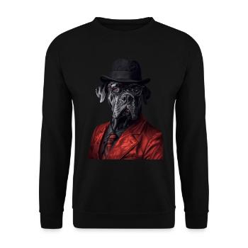 Cane Corso - Unisex Pullover - Schwarz - Vorne - Alina (178cm) & Michal (187cm)