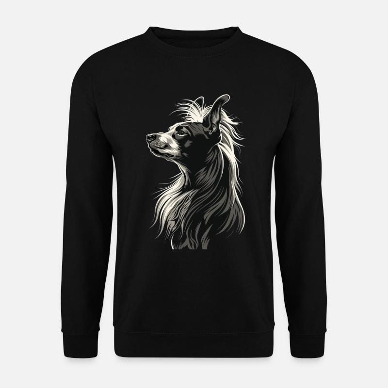 Chinesischer Schopfhund - Unisex Pullover - Schwarz