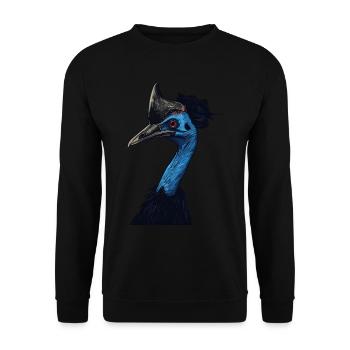 Kasuar - Unisex Pullover - Schwarz - Vorne - Alina (178cm) & Michal (187cm)
