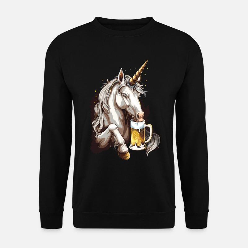 Einhorn Bier - Unisex Pullover - Schwarz