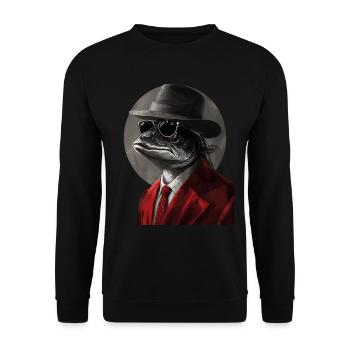 Tarpon - Unisex Pullover - Schwarz - Vorne - Alina (178cm) & Michal (187cm)