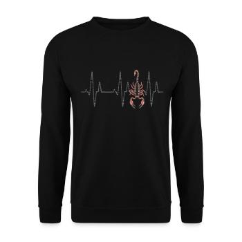 Skorpion - Unisex Pullover - Schwarz - Vorne - Alina (178cm) & Michal (187cm)