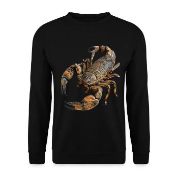 Skorpion - Unisex Pullover - Schwarz - Vorne - Alina (178cm) & Michal (187cm)
