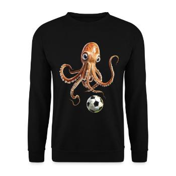 Tintenfisch - Unisex Pullover - Schwarz - Vorne - Alina (178cm) & Michal (187cm)