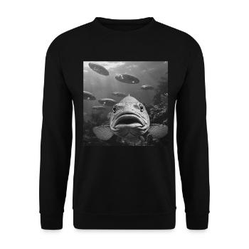 Tarpon - Unisex Pullover - Schwarz - Vorne - Alina (178cm) & Michal (187cm)
