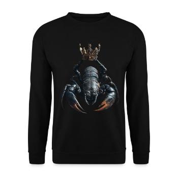 Skorpion - Unisex Pullover - Schwarz - Vorne - Alina (178cm) & Michal (187cm)