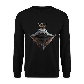Stachelrochen - Unisex Pullover - Schwarz - Vorne - Alina (178cm) & Michal (187cm)