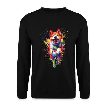 Akita - Unisex Pullover - Schwarz - Vorne - Alina (178cm) & Michal (187cm)