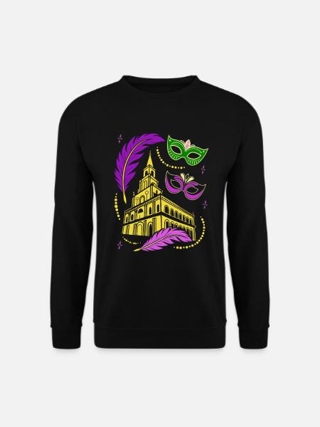 Mardi Gras - Carnival - Mask - Gift - Unisex Sweatshirt - black