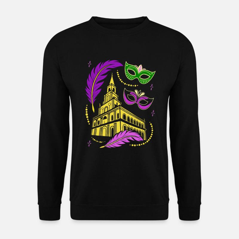 Mardi Gras - Carnival - Mask - Gift - Unisex Sweatshirt - black