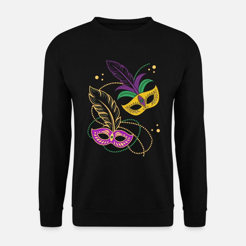 Mardi Gras - Carnival - Mask - Gift - Unisex Sweatshirt - black