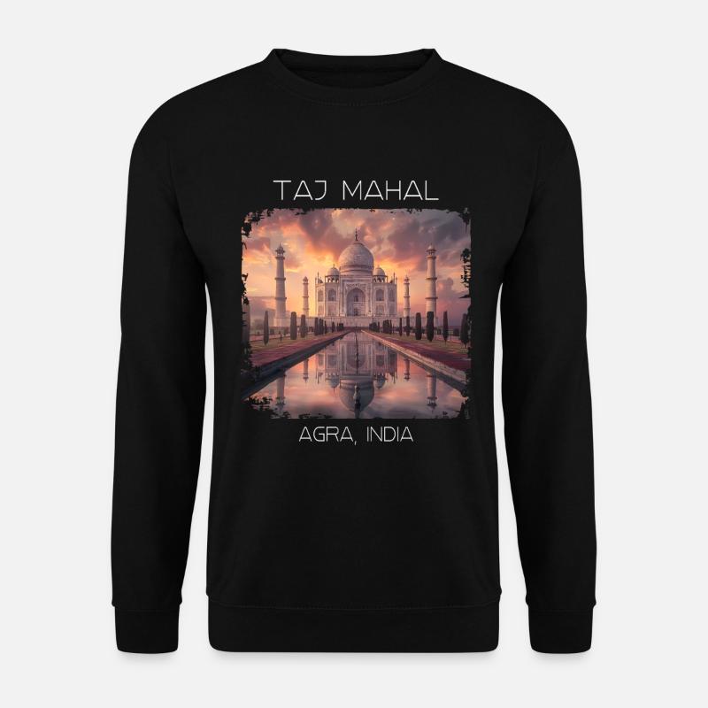 Taj Mahal - Unisex Pullover - Schwarz