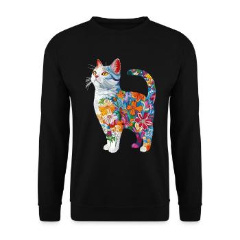 Britisch Kurzhaar - Unisex Pullover - Schwarz - Vorne - Alina (178cm) & Michal (187cm)