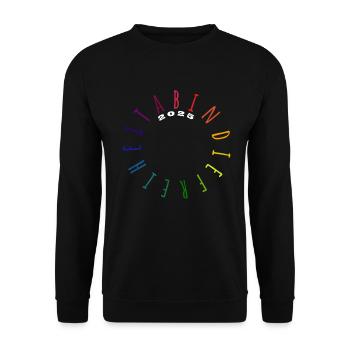 Ab in die Freiheit - ABI 2025 - Abitur - Spruch - Unisex Pullover - Schwarz - Vorne - Alina (178cm) & Michal (187cm)