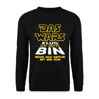 Das Wars - Abi 25 - Abitur 2025 - Spruch - Unisex Pullover - Schwarz - Vorne - Alina (178cm) & Michal (187cm)