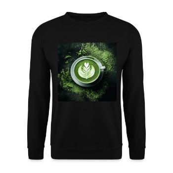 Matcha - Unisex Pullover - Schwarz - Vorne - Alina (178cm) & Michal (187cm)