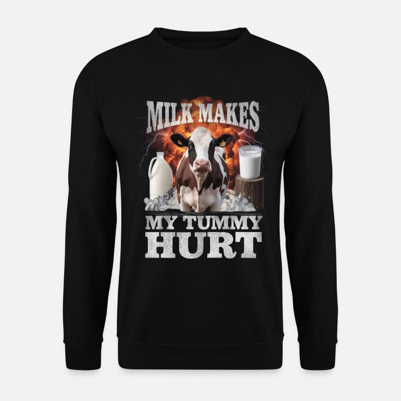 Milch - Unisex Pullover - Schwarz