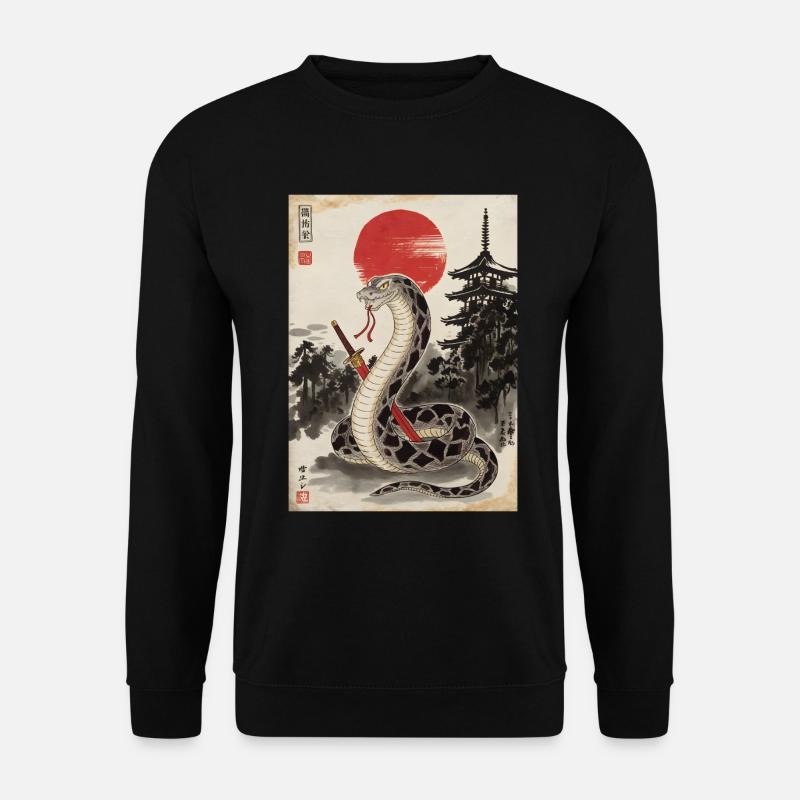 Samurai - Unisex Pullover - Schwarz