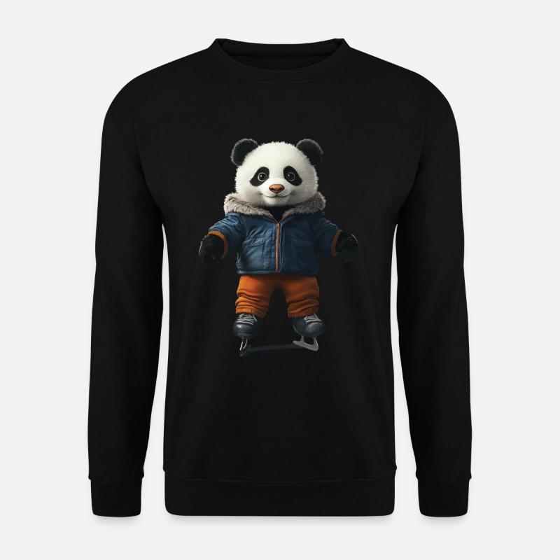 Panda - Unisex Pullover - Schwarz