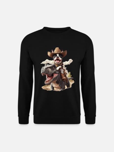 Boston Terrier - Unisex Pullover - Schwarz