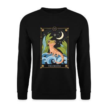 Tarotkarte - Unisex Pullover - Schwarz - Vorne - Alina (178cm) & Michal (187cm)