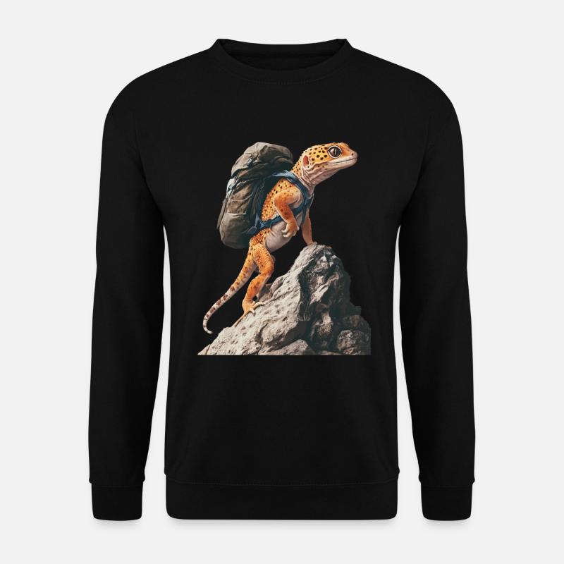 Leopardgecko - Unisex Pullover - Schwarz