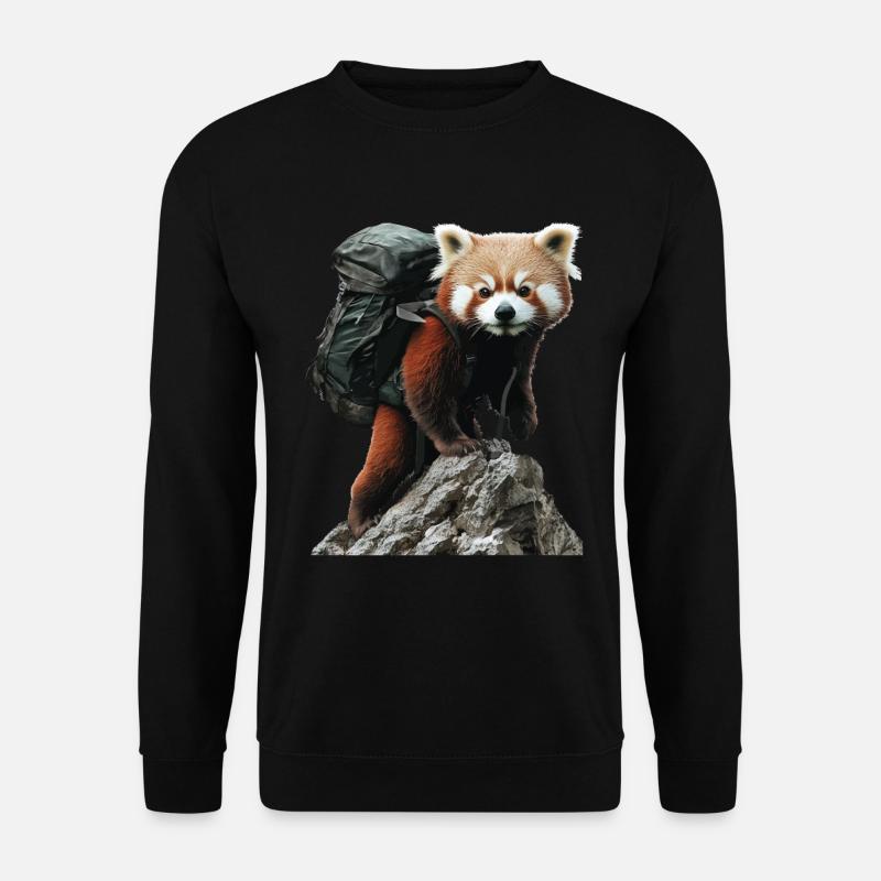 Roter Panda - Unisex Pullover - Schwarz
