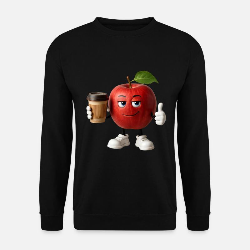 Apfelkaffee - Unisex Pullover - Schwarz