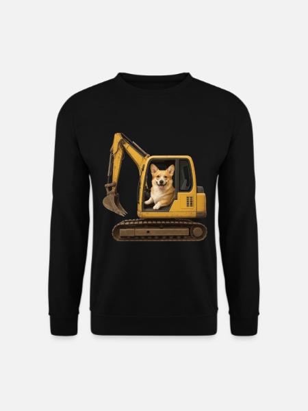 Corgi - Unisex Pullover - Schwarz