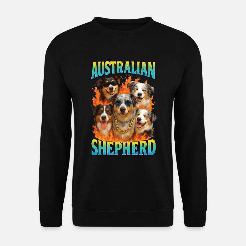 Australischer Schäferhund - Unisex Pullover - Schwarz