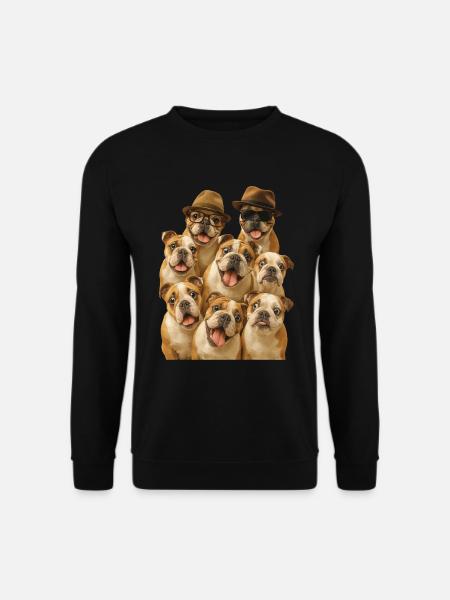 Bulldogge - Unisex Pullover - Schwarz