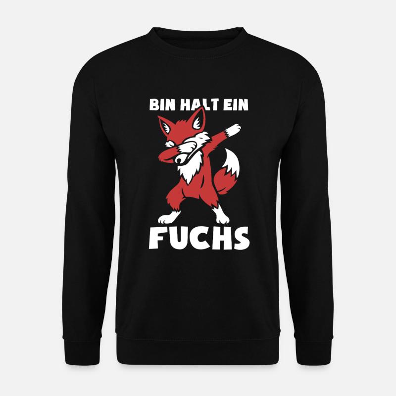 Bin halt ein Fuchs - schlau und clever - dabbing - Unisex Pullover - Schwarz