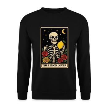 Lemon Tarot - Unisex Pullover - Schwarz - Vorne - Alina (178cm) & Michal (187cm)