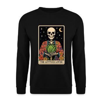 Salad Tarot - Unisex Sweatshirt - black - Front - Alina (178cm) & Michal (187cm)